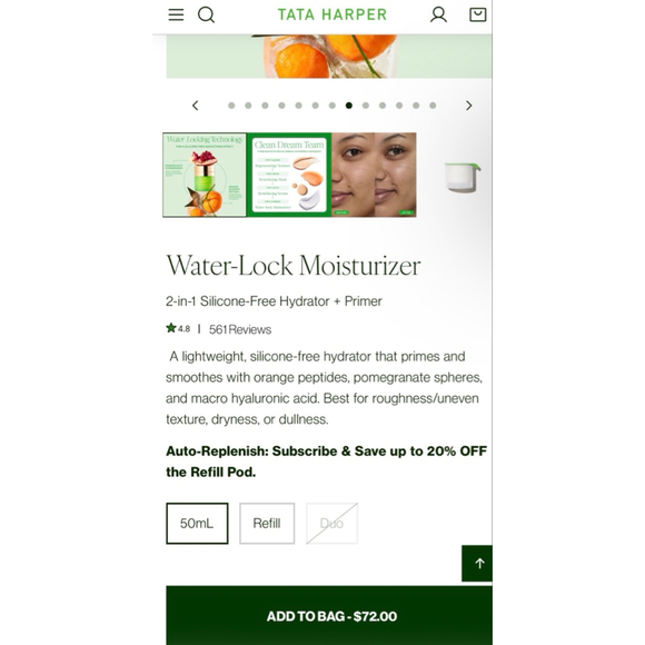 New Tata Harper Water-Lock Moisturizer 50ml Sealed no box - Picture 3 of 3